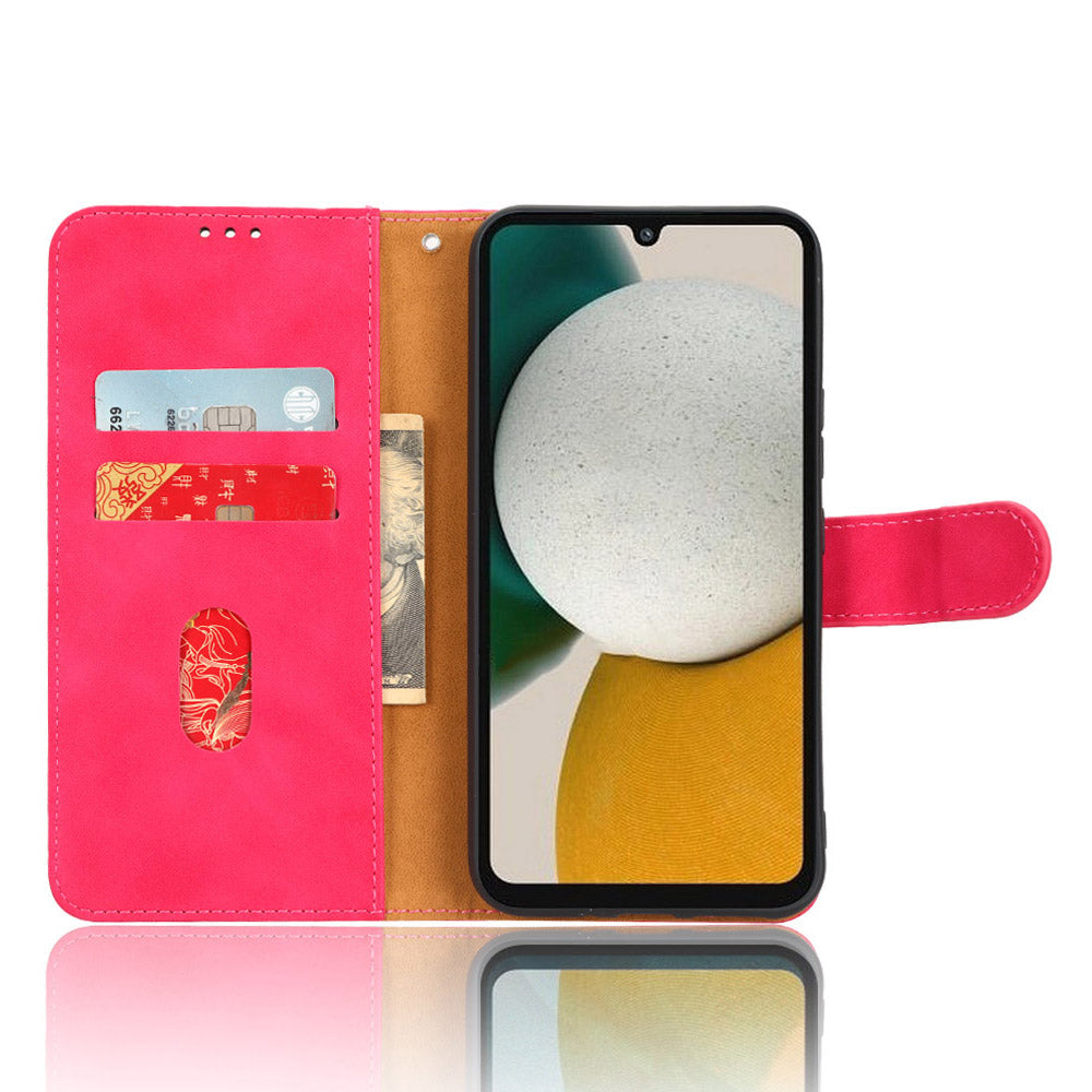 For Samsung Galaxy A34 5G Shockproof Phone Case Skin-touch Feeling Cell Phone Cover Stand Wallet with Wrist Strap For Samsung Galaxy A34 5G Shockproof Phone Case Skin-touch Feeling Cell Phone Cover Stand Wallet with Wrist Strap